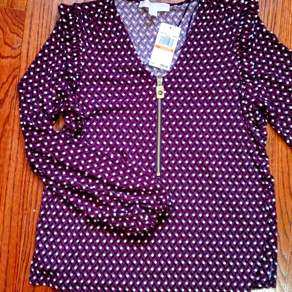 Michael Kors puff Long-sleeved blouse